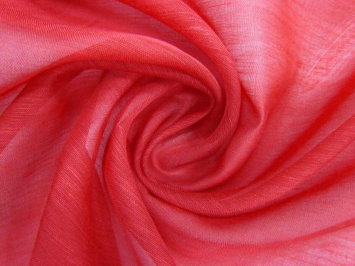 Great value Silk Linen Slub Organza- Rose Red #12116 available to order online Australia