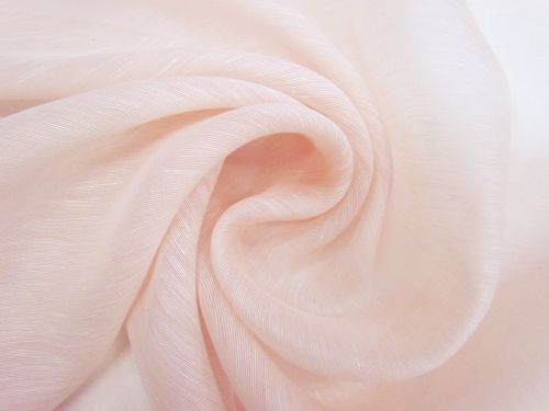 Great value Silk Linen Slub Organza- Blossom Pink #12118 available to order online Australia