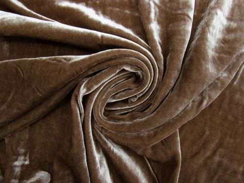 Great value Silk Rayon Velvet- Walnut Brown #12131 available to order online Australia