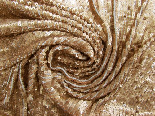 Great value Embroidered Sequins On Silk Chiffon- Gold Rush #12144 available to order online Australia