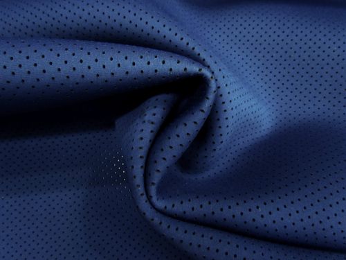 Great value Perforated Jersey Bonded Scuba- Navy #12165 available to order online Australia