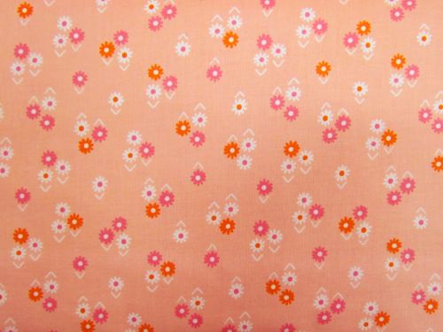 Great value Ruby Star Society Cotton- Juicy- Baby Flowers- Peach available to order online Australia