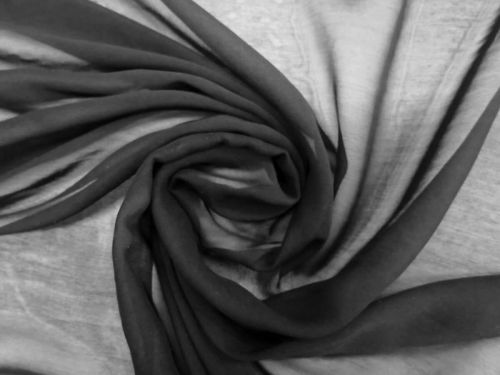 Great value Silk Cotton Chiffon- Shadow Black #12287 available to order online Australia