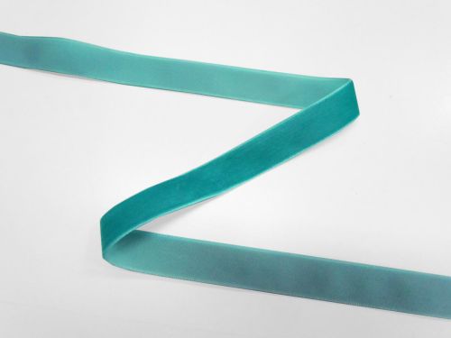 Great value 19mm Velvet Ribbon- Aquamarine #T650 available to order online Australia