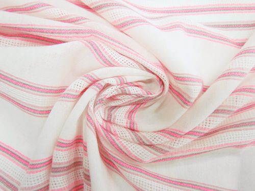 Great value Neon Lights Self Stripe Linen Blend Gauze #12335 available to order online Australia