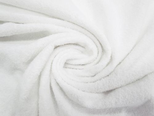 Great value Cotton Terry Towelling- Optic White #12524 available to order online Australia