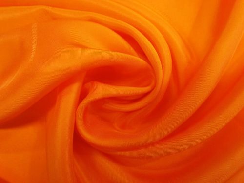 Great value Designer Embossed Silk Blend Twill Lining- Flame Orange #12538 available to order online Australia