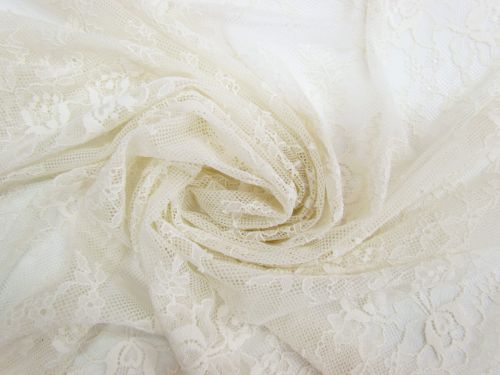 Great value Climbing Roses Stretch Lace- Cream #12585 available to order online Australia