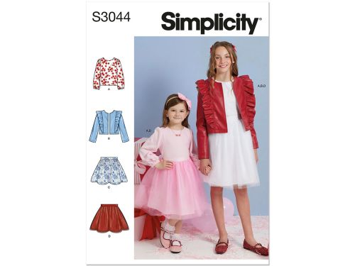 Great value Simplicity Pattern S3044 CHILD / GIRL SPORTSWEAR- Size K5 (7-8-10-12-14) available to order online Australia