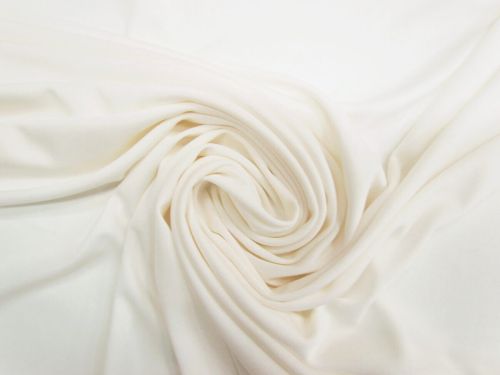 Great value Silk Viscose Lightweight Interlock Jersey- Dove Ivory #12626 available to order online Australia