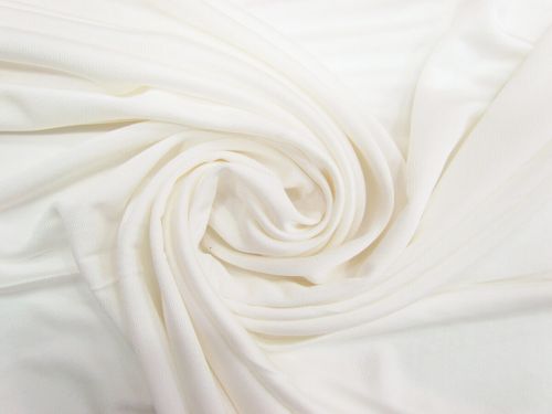 Great value Silk Viscose Interlock Jersey- Star Ivory #12627 available to order online Australia