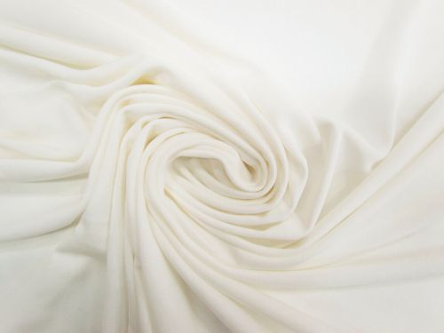 Great value Silk Viscose Interlock Jersey- Cream Ivory #12628 available to order online Australia