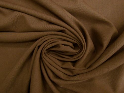 Great value Drapey Wool Blend Twill Suiting- Warm Chocolate Brown #12638 available to order online Australia