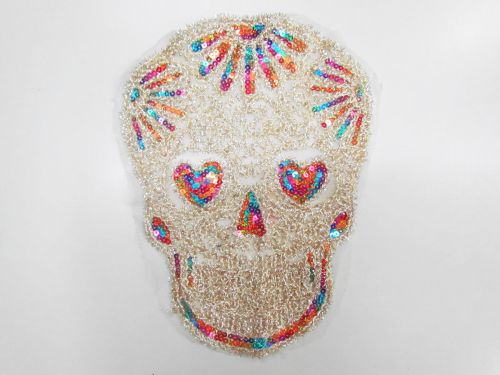 Great value Glittering Skull Sequin Motif- SQM03 available to order online Australia