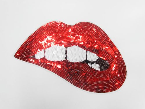 Great value Red Lips Sequin Motif- SQM09 available to order online Australia