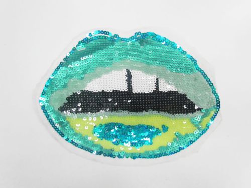 Great value Lips Sequin Motif- Blue Green- SQM12 available to order online Australia