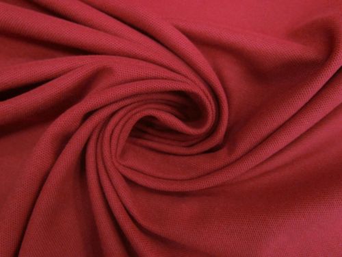 Great value Cotton Blend Pique Knit- Vintage Red #12748 available to order online Australia