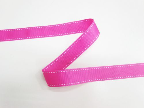 Great value 22mm Stitch Grosgrain Ribbon- Fuchsia #T746 available to order online Australia