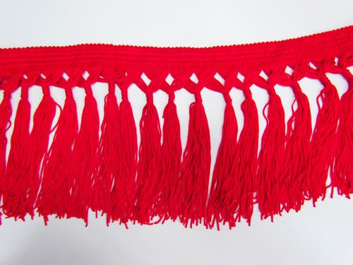 Great value 160mm Tassel Trim- Red #T749 available to order online Australia