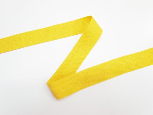 Great value 26mm Cotton Herringbone Tape- Bright banana #T759 available to order online Australia