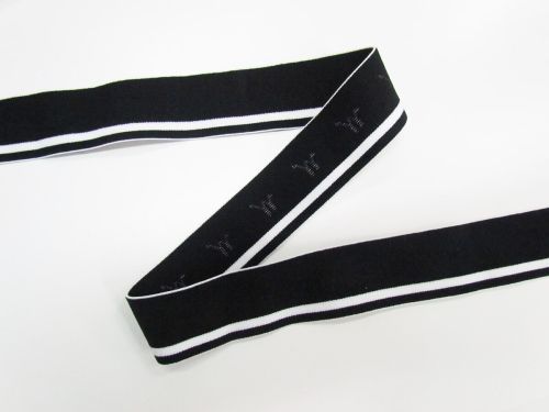 Great value 35mm Rally Stripe Plush Elastic #T763 available to order online Australia