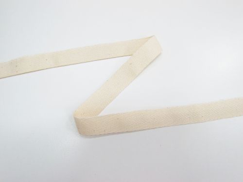 Great value 18mm Cotton Herringbone Tape- Seeded Cream #T768 available to order online Australia