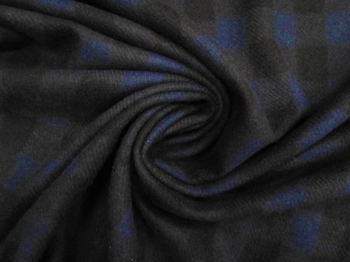 Great value Midnight Ocean Check Wool Coating #12909 available to order online Australia