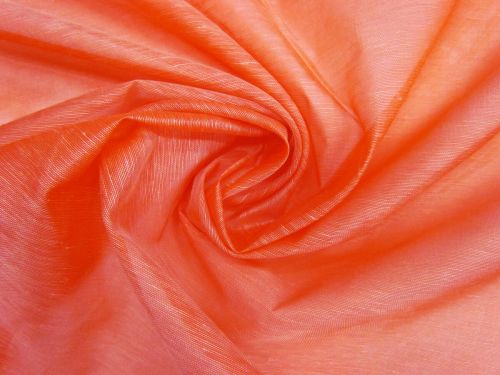 Great value Silk Linen Slub Organza- Vermilion #12912 available to order online Australia