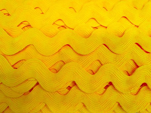 Great value 40mm Ric Rac Trim- Bold Yellow #T785 available to order online Australia