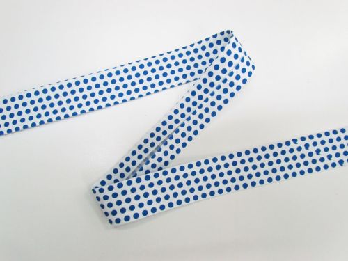 Great value 25mm Cotton Bias Binding- 1/8 Spot- Nautical- DVBB3015 available to order online Australia