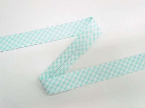 Great value 25mm Cotton Bias Binding- 1/8 Check- Seafoam- DVBB2959 available to order online Australia