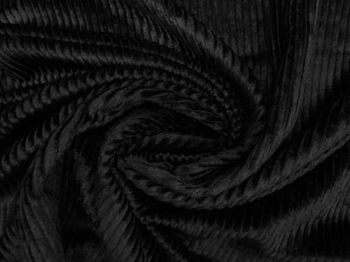 Great value Drapey Viscose Jumbo Corduroy- Midnight Black #13102 available to order online Australia
