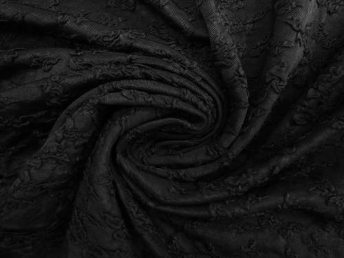 Great value Bows And Butterflies Viscose Blend Jacquard Knit- Black #13145 available to order online Australia