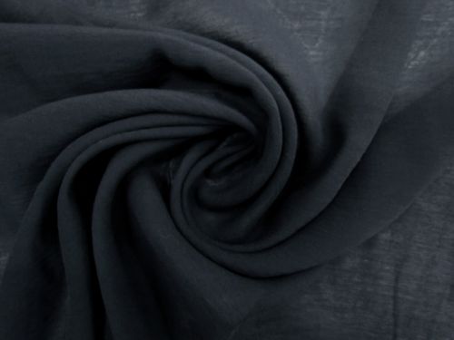 Great value Viscose Blend Crinkle Organdy- Navy #13185 available to order online Australia