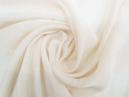 Great value Viscose Blend Crinkle Organdy- Soft Cream #13185 available to order online Australia