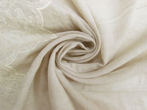 Great value Cathedral Embroidered Edge Linen Cotton #13187 available to order online Australia