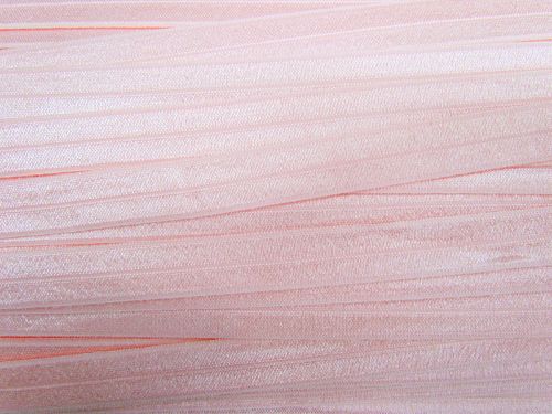 Great value 16mm Shiny Fold Over Elastic- Frosted Pink #T829 available to order online Australia