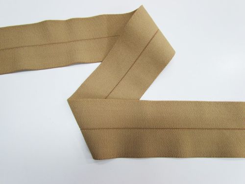 Great value 80mm Heavy Duty Fold Over Elastic- Latte #T830 available to order online Australia