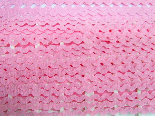 Great value 8mm Ric Rac Trim- Bubblegum Pink #T842 available to order online Australia