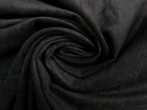 Great value Stretch Cotton Pinwale Corduroy- Swan Black #13330 available to order online Australia