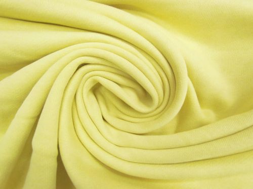 Great value Cotton Unbrushed French Terry Fleece- Lemonade Yellow #13335 available to order online Australia