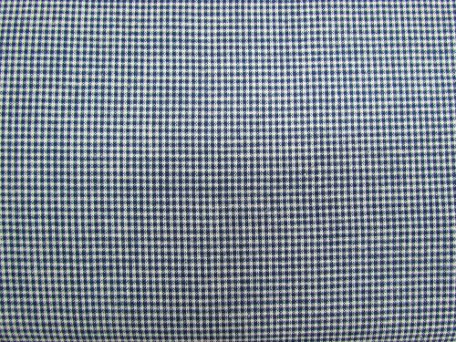 Great value Mini Check Yarn Dyed Cotton- Navy And Ivory #13356 available to order online Australia