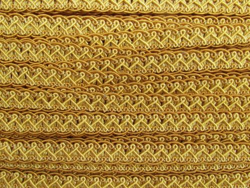 Great value 16mm Rising Sun Soutache Trim- Bright Gold #T853 available to order online Australia