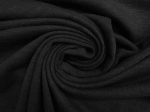 Great value Cotton Slub Unbrushed French Terry Fleece- Bat Black #13393 available to order online Australia