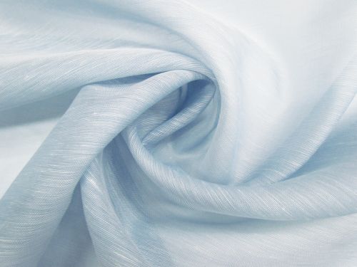 Great value Silk Linen Slub Organza- Poolside Blue #13431 available to order online Australia