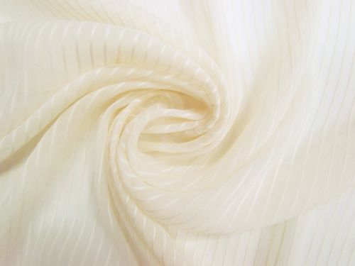 Great value Precious Pearl Stripe Silk Chiffon- Cream #13440 available to order online Australia