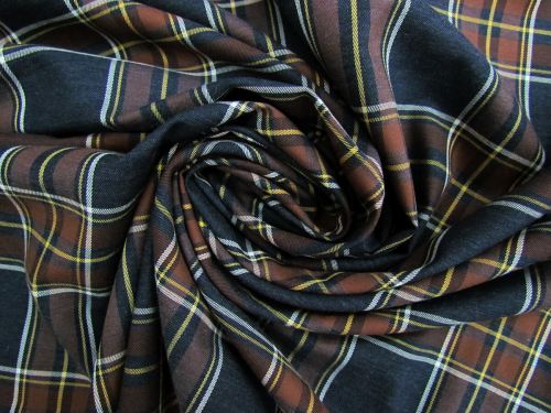 Great value Midnight Caramel Plaid Cotton #13447 available to order online Australia