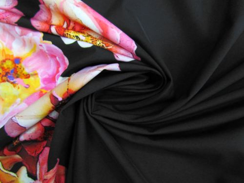 Great value Pink Peonies Border Xtra Life Tactel Lycra® #13479 available to order online Australia