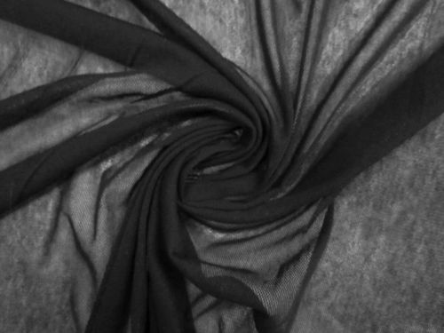 Great value Cotton Bobbinet- Coal Black #13497 available to order online Australia