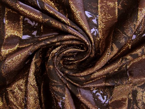 Great value Copper Rose Stripe Brocade #13510 available to order online Australia
